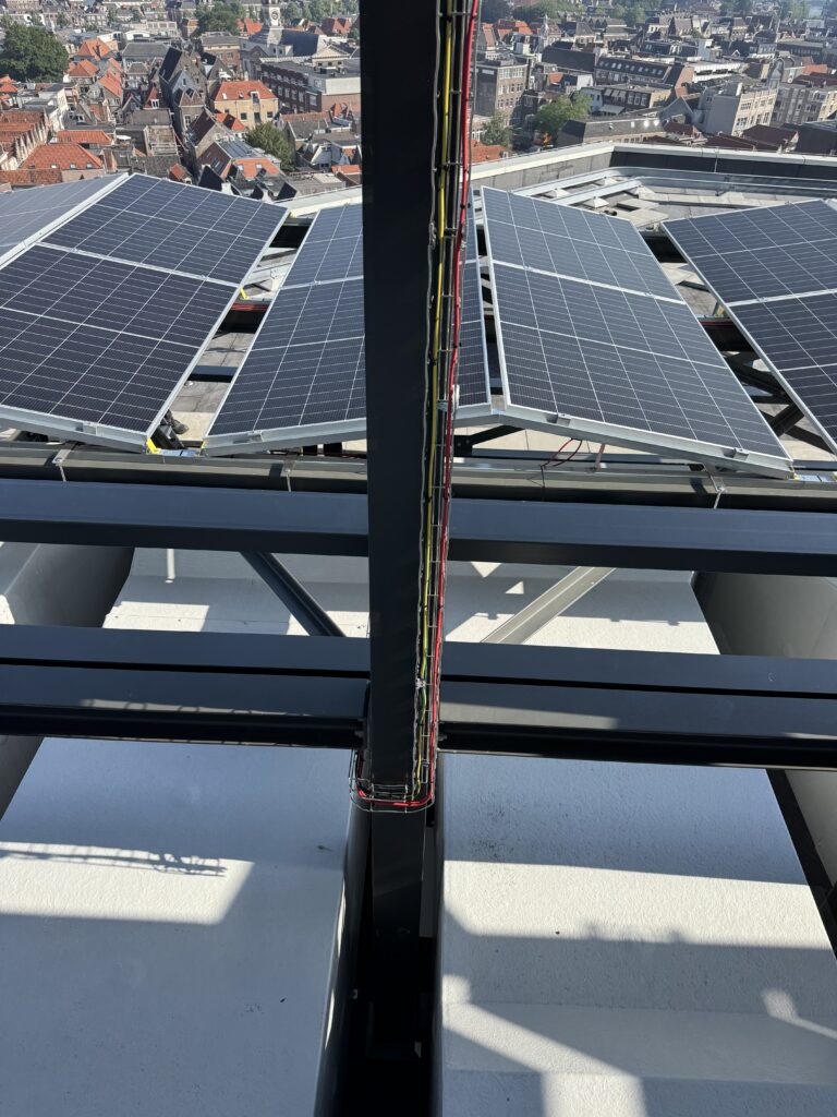 Uitzicht over Dordrecht vanaf het dak